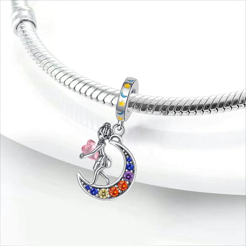 New 925 Silver Charm Fit Original Bracelet Accessories Women Jewelry Fantasy Series Dreamcatcher Air Balloon