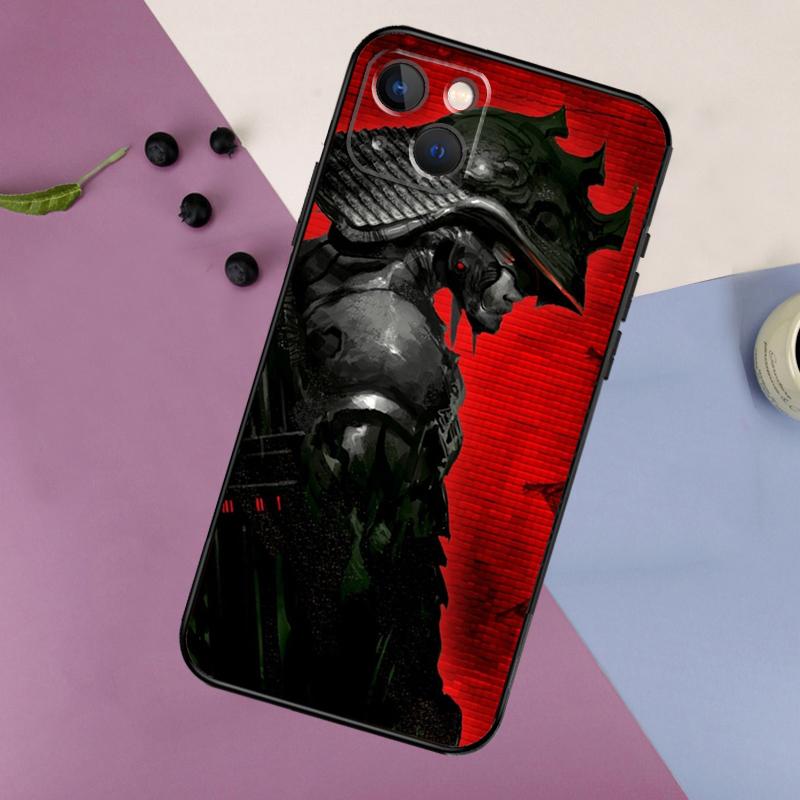 Japan Samurai Ninja Phone Case For iPhone 11 12 13 14 16 15 Pro Max Mini 7 8 Plus X XR XS Max Bumper Cases Cover