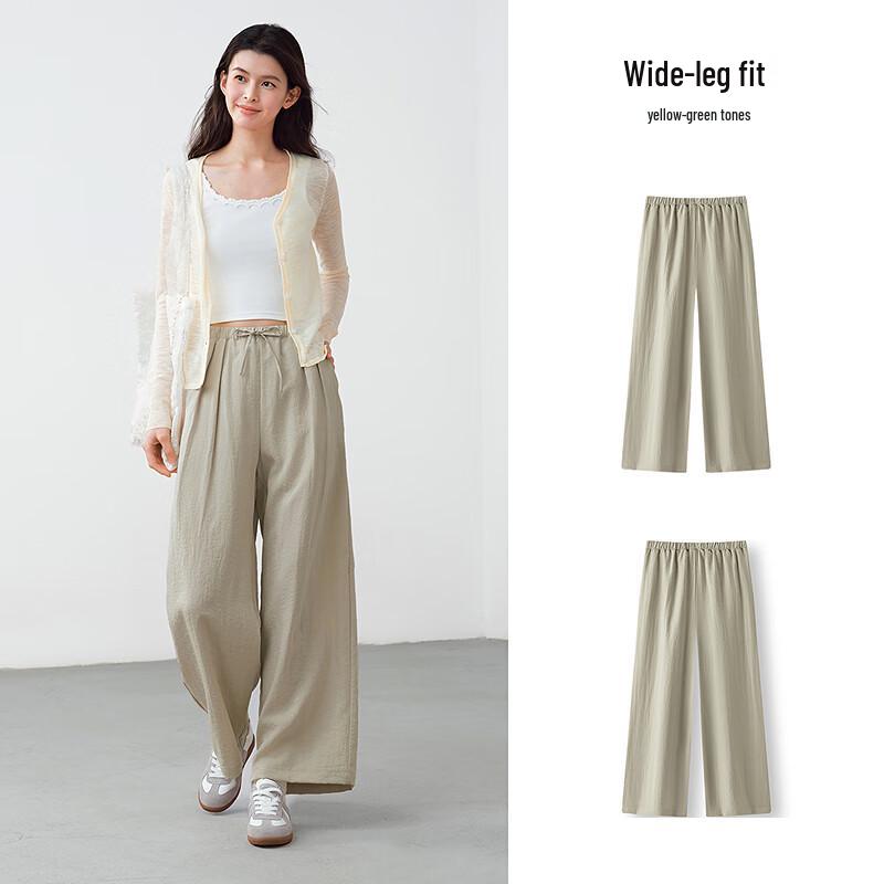 Semir Women's Pleated Drapey Wide-Leg Casual Pants