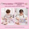June 1st Children's Day Gift: 3D Advanced Magnetic Quiet Book for Girls with Stickers