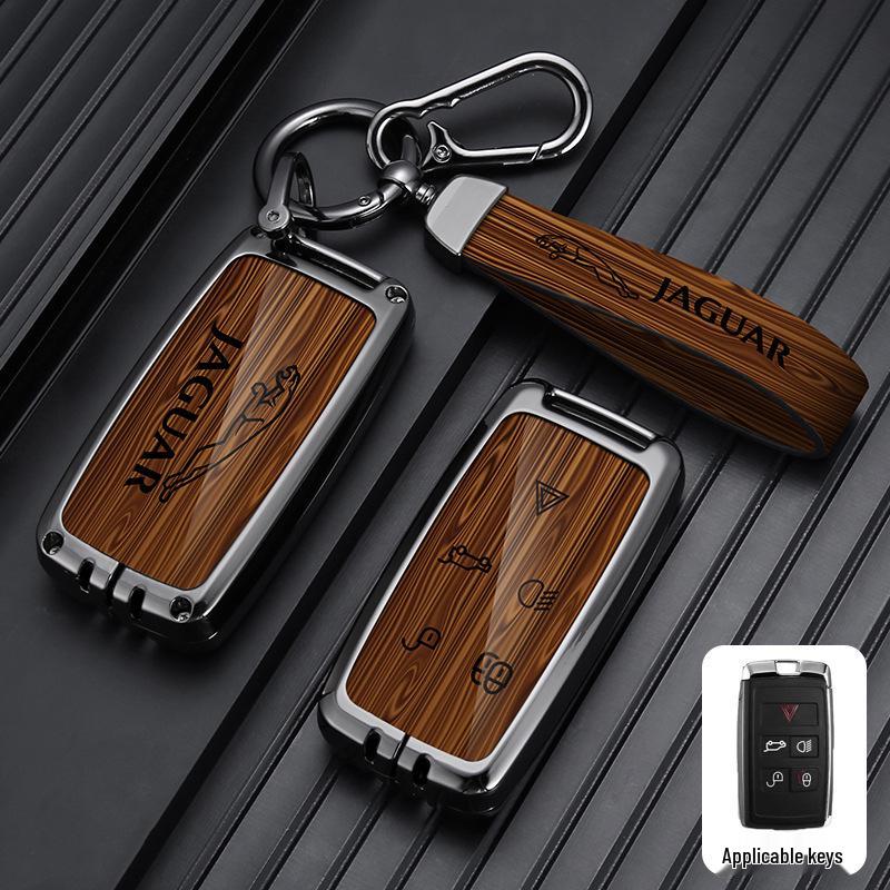 23 Jaguar XFL/XEL/F-Pace/XJL/F-Type/E-Pace Key Case with Metal Buckle for Men & Women