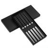 Ru Han Korean Style 304 Stainless Steel & Wheat Straw Non-slip Chopsticks Gift Set