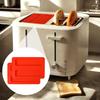 2 Pcs Toaster Cover 2 Slice Silicone,Silicone Toaster Covers 2 Slice Wide Slot,Reble Toasters Covers 2 Slices for Bread Maker,Sandwich Machine Part