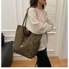 Bolso de Lona de Estampado de Leopardo Doble Cara, Bolso de Hombro, Bolso de Mano de Gran Capacidad, Bolso Tote de Gran Capacidad