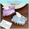 Adorable Flying Pig Hair Claw Clip Made Of Acetate Fashionable Versatile Accessory For Women