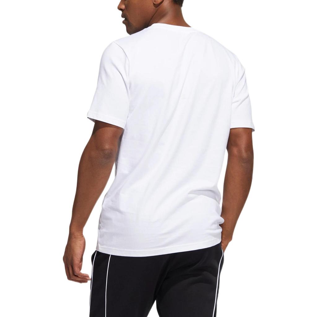 Adidas Cartoon Basketball Print Round Neck Short Sleeve T-Shirt Men Tops White HL0082
