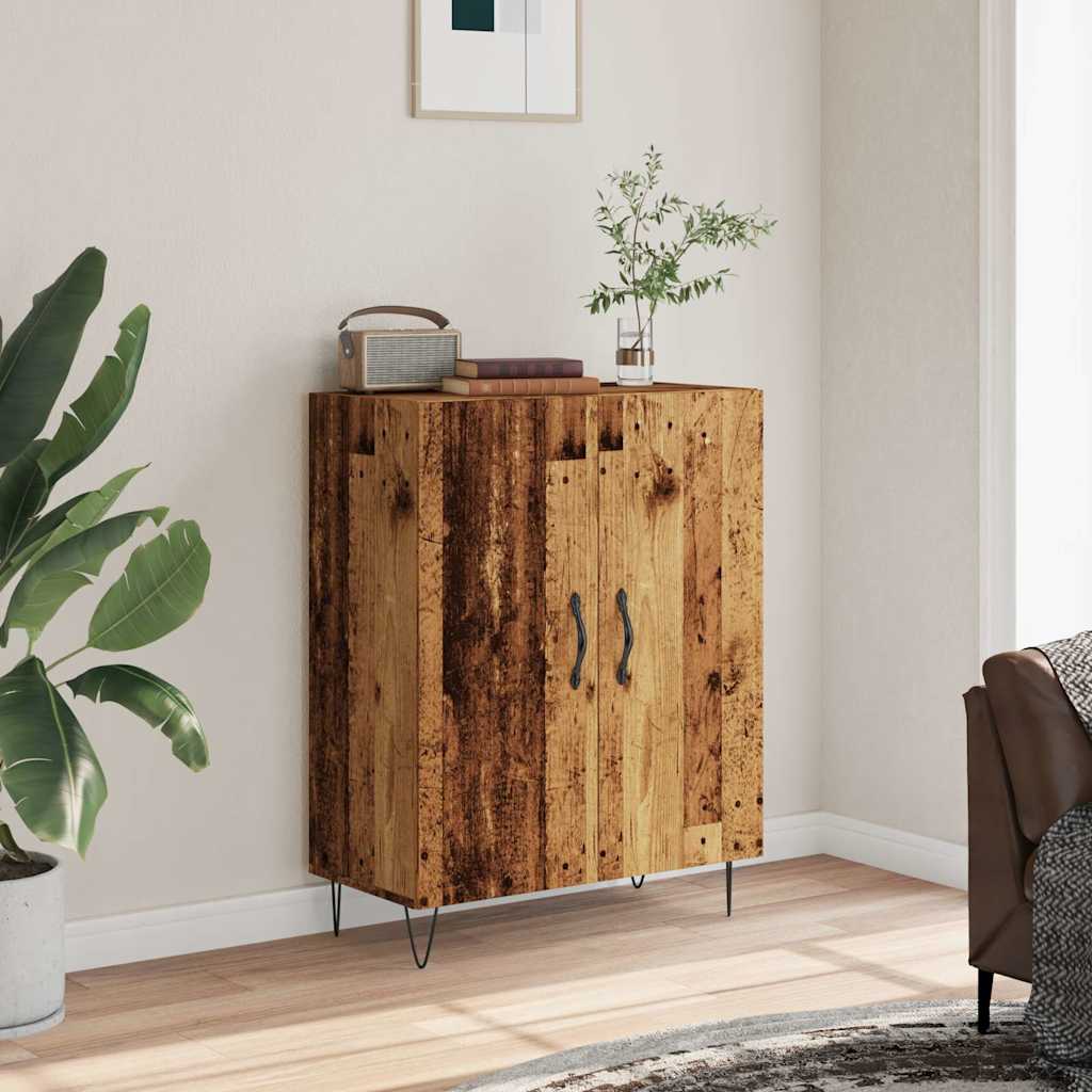 Sideboard with Reclaimed Wood Look 69.5 X 34 X 90 Cm Engineered Wood