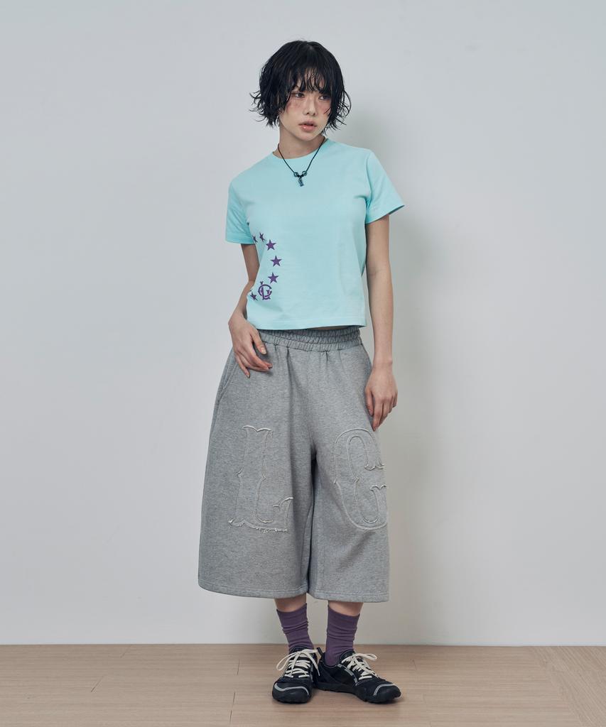 Lujeoseukeulleob Circle Star Logo Short Sleeve T-Shirt Mint
