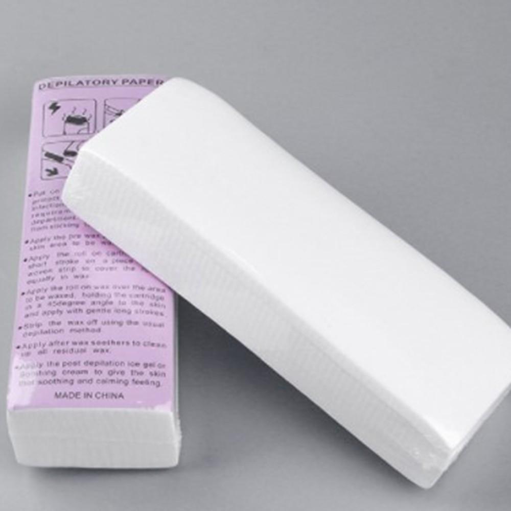 

100 шт. 100 флисовых полосок, картриджи с воском для эпиляции, розовая карта