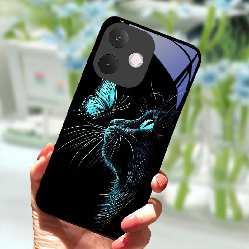 Husă Telefon Pentru OPPO A5 Pro 5G A5Pro Anti-cădere Protecție Cameră Spate Sticlă Călită Pentru OPPO A 5 Pro CPH2695 Fundas
