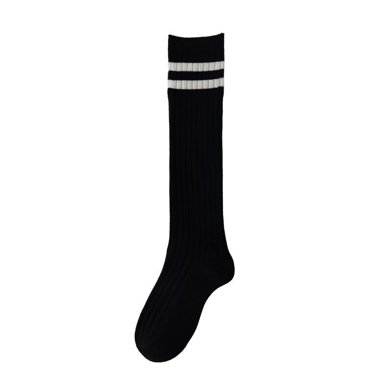 Girls' Striped Cotton Over-the-Knee High Socks - Summer Thin JK Style