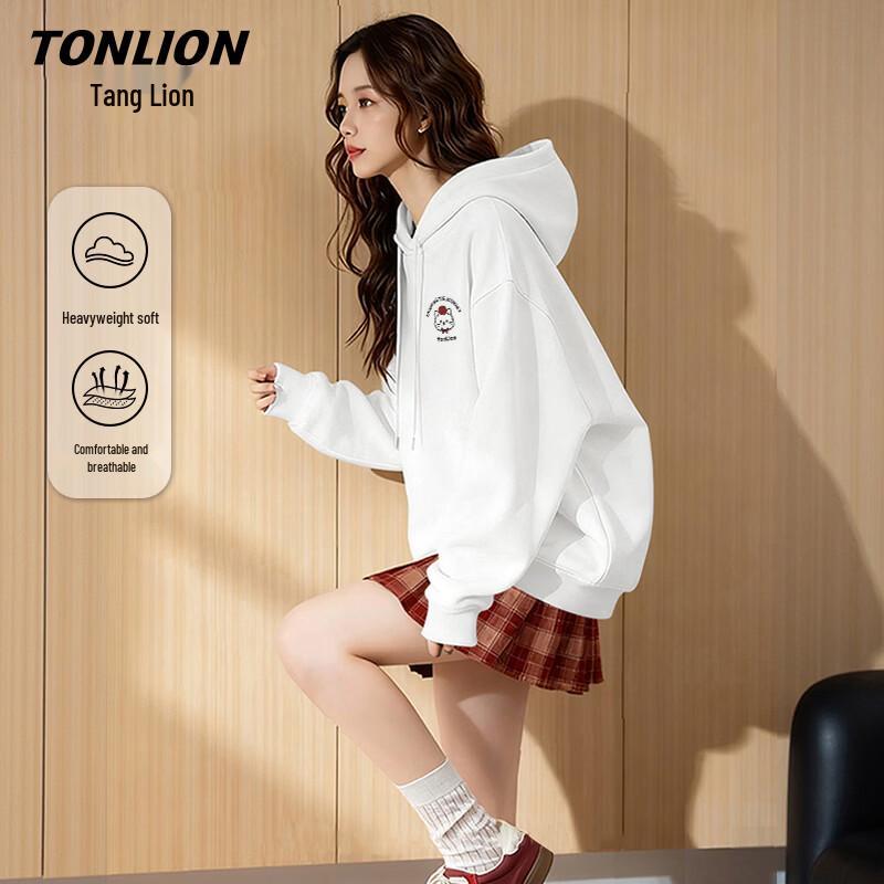 

TonLion Women s Pullover Hoodie with Cat Print XL