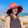 Outdoor sun protection hat Travel sun hat Women's summer face cover Large brim Sun hat Foldable mother Thin bucket hat