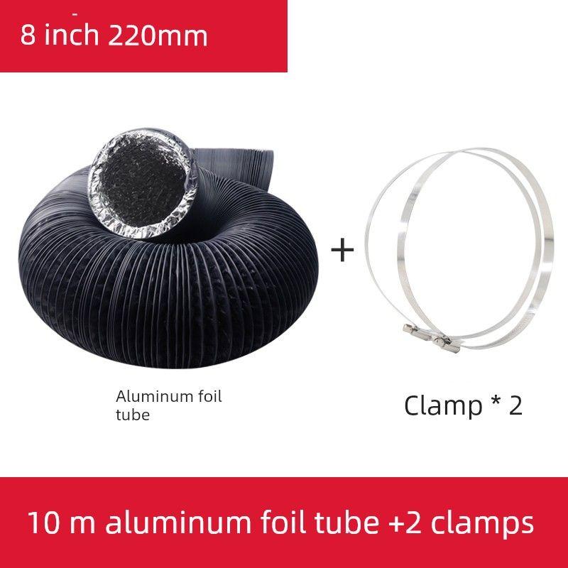 Exhaust Fan Exhaust Duct Thickened Aluminum Foil Vent Pipe Ventilating Fan Hose Kitchen Range Hood Smoke Vent Tin Paper Tube