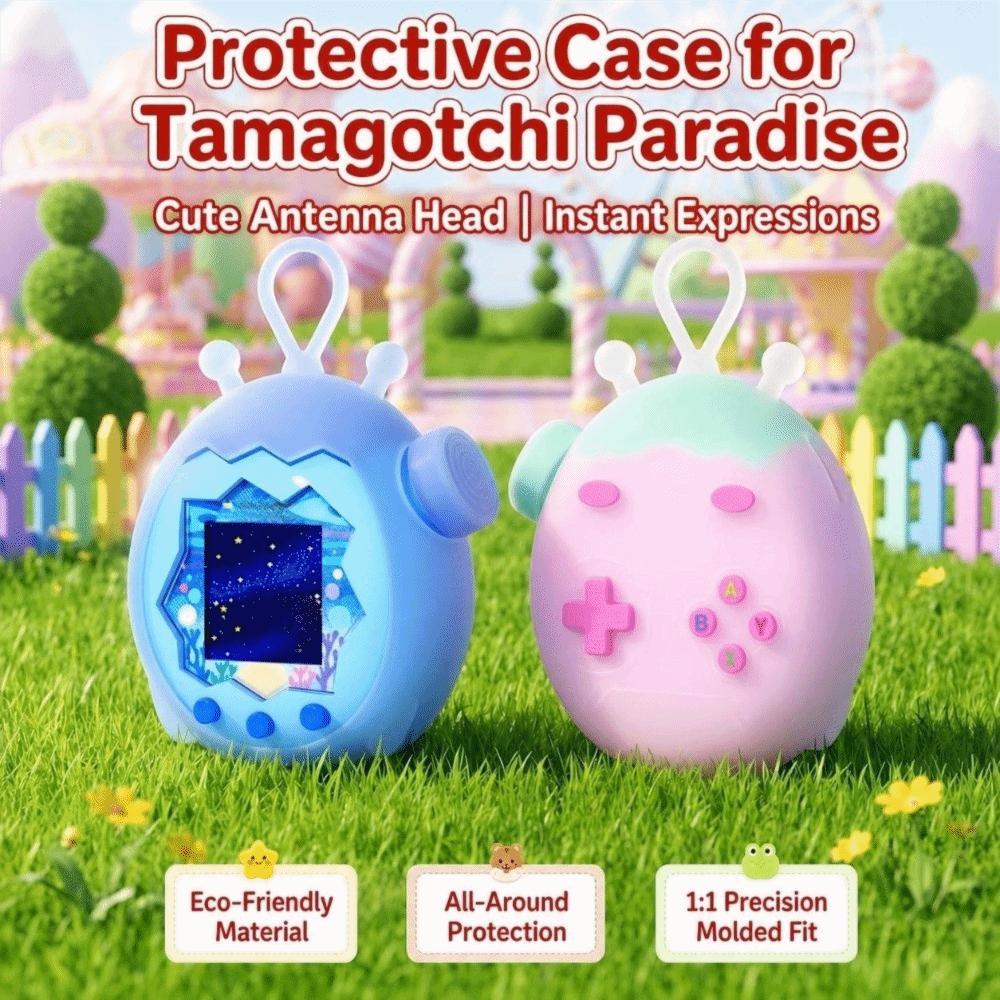 Portable Soft Shell with Knob Cap Protector Cover for Tamagotchi Paradise Electronic Pets Game Toys
