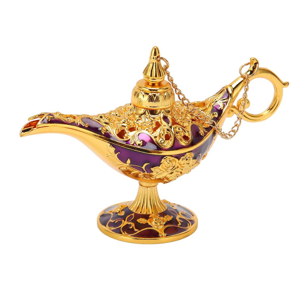 Arabian Lamp Wedding Party Vintage Zinc Alloy Legend Wishing Light Costume Party Decoration Gold