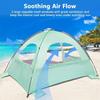 Portable Lightweight Seaside Beach Tent for 3-4 Person Sun Shade Canopy UV Sun Shelter Camping Fishing Outdoor Gatherings Tent