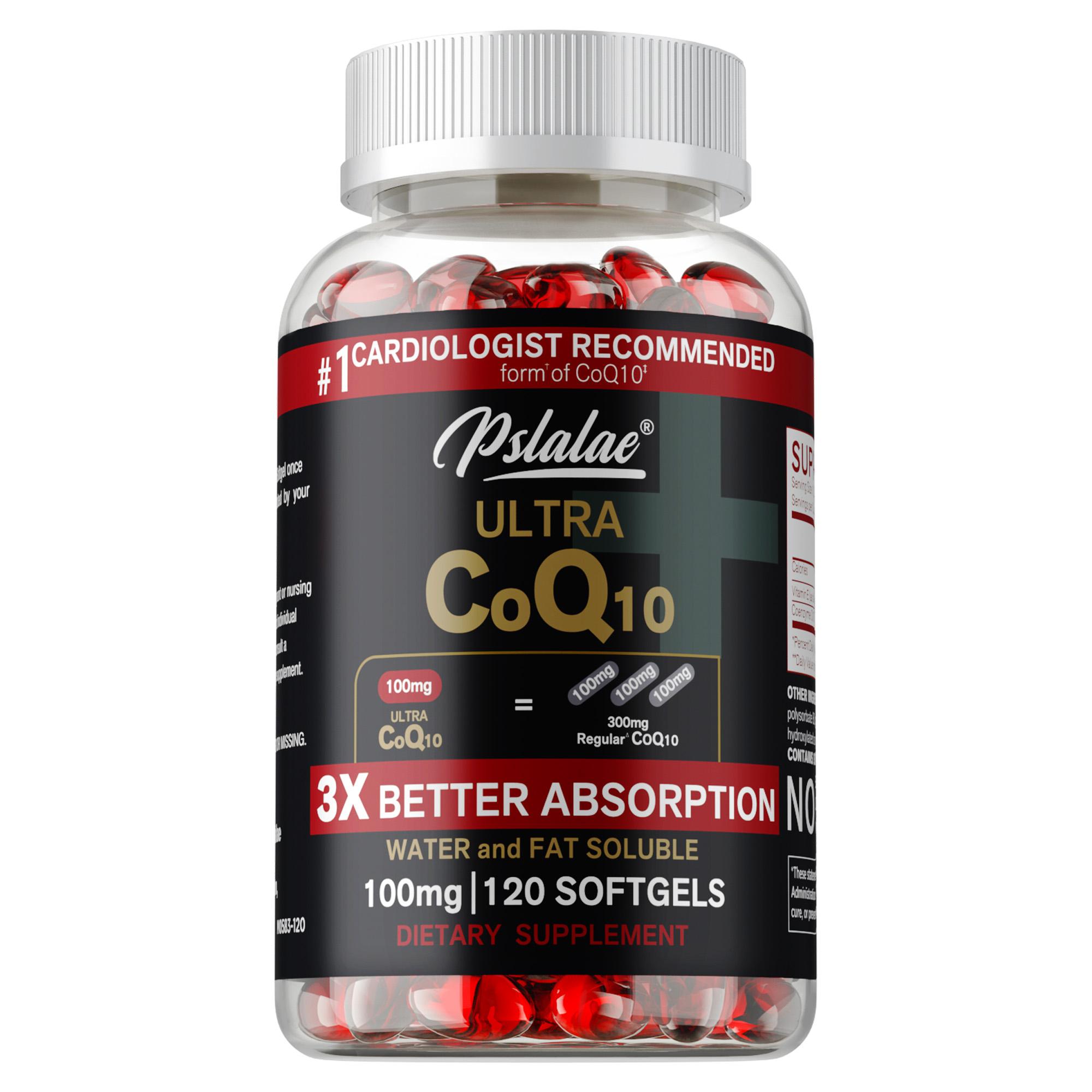 

Organic CoQ10 Supplement 100mg Promotes Cardiovascular and Heart Health Provides Energy for Overall Health 120