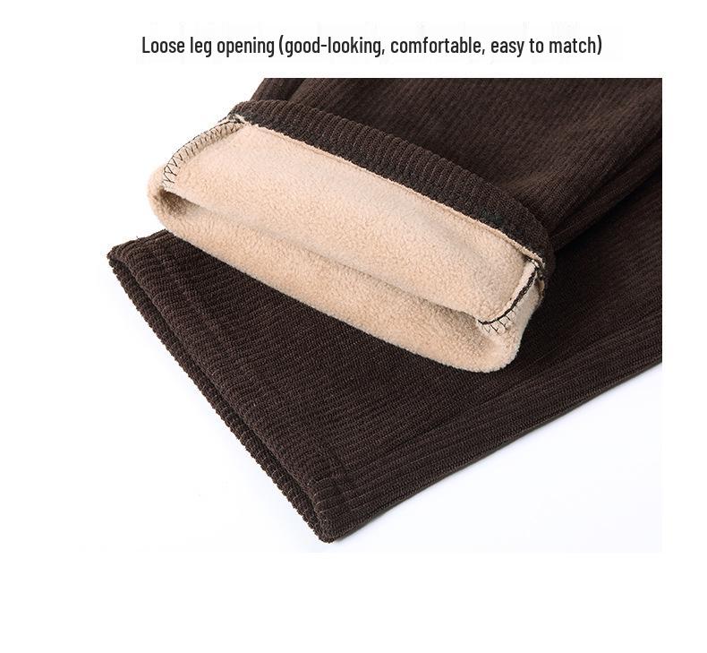 2024 New Style Plus Velvet Thick Slimming Harem Pants for Middle-Aged Women: Autumn/Winter Fashion