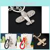 Chaveiro Adorável de Avião Cravejado com Diamantes Para Mulheres Presente Criativo Chaveiro de Metal