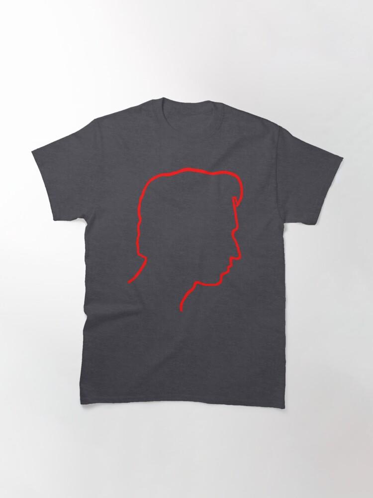 Depeche Mode Alan Wilder Recoil Profile Red Outline Black Background Classic T-Shirt