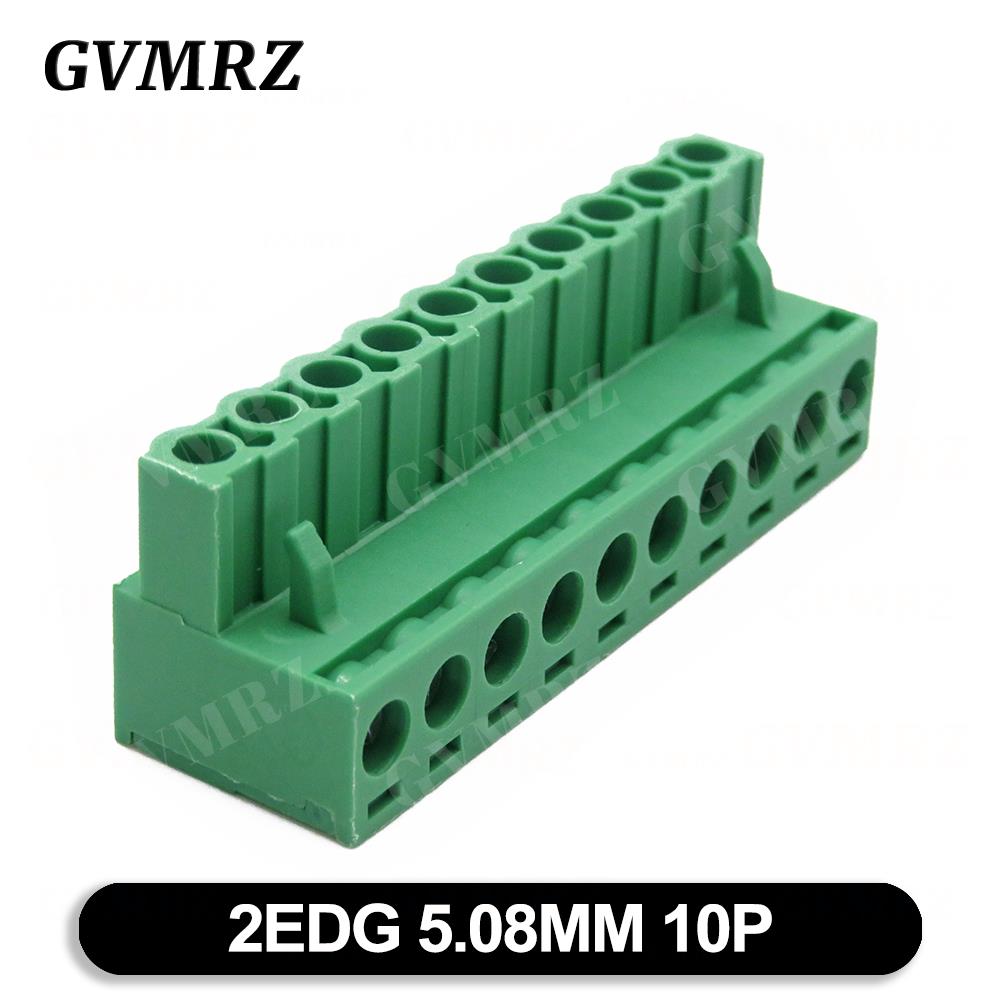 5PCS KF2EDG 2EDGK 5.08mm Terminal Block Female 5.08 PLUG-IN PCB Connector 2EDG PCB 2P 3P 4P 5P 6P 7P 8P 9P 10P 12P