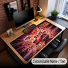 Music Drums Theme Custom Mouse Pad Personalized With Name Text Customized Desk Mat For Office Home Decor