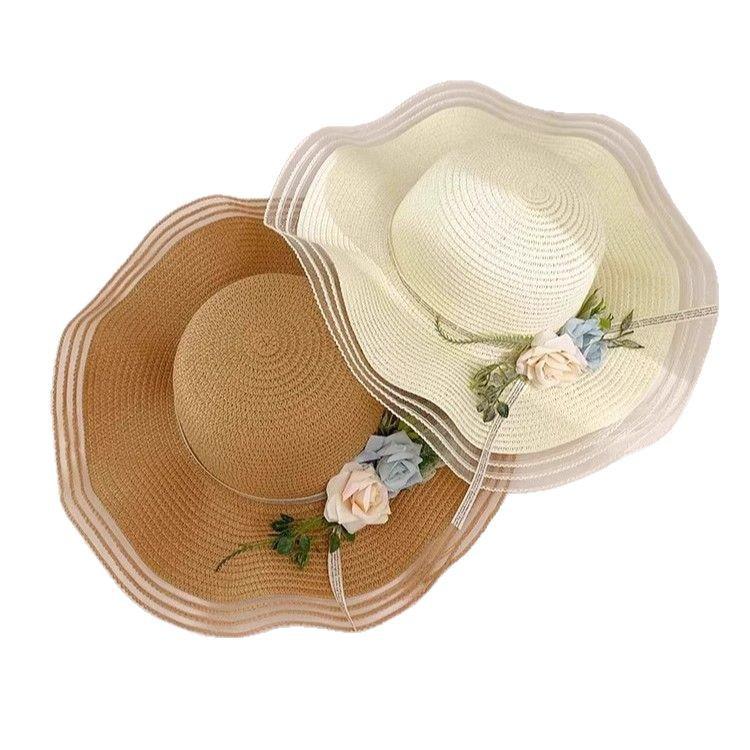 Women's Summer 2025 Wide Brim Beach Straw Hat - New Style Sun Hat