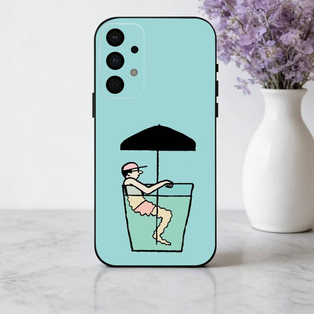 J-Jean-N J-Jullien-N M-Minimalist Art Phone Case For Samsung Galaxy A73,A72,A71,A70,A53,A52,A51,Soft Silicone Black Cover