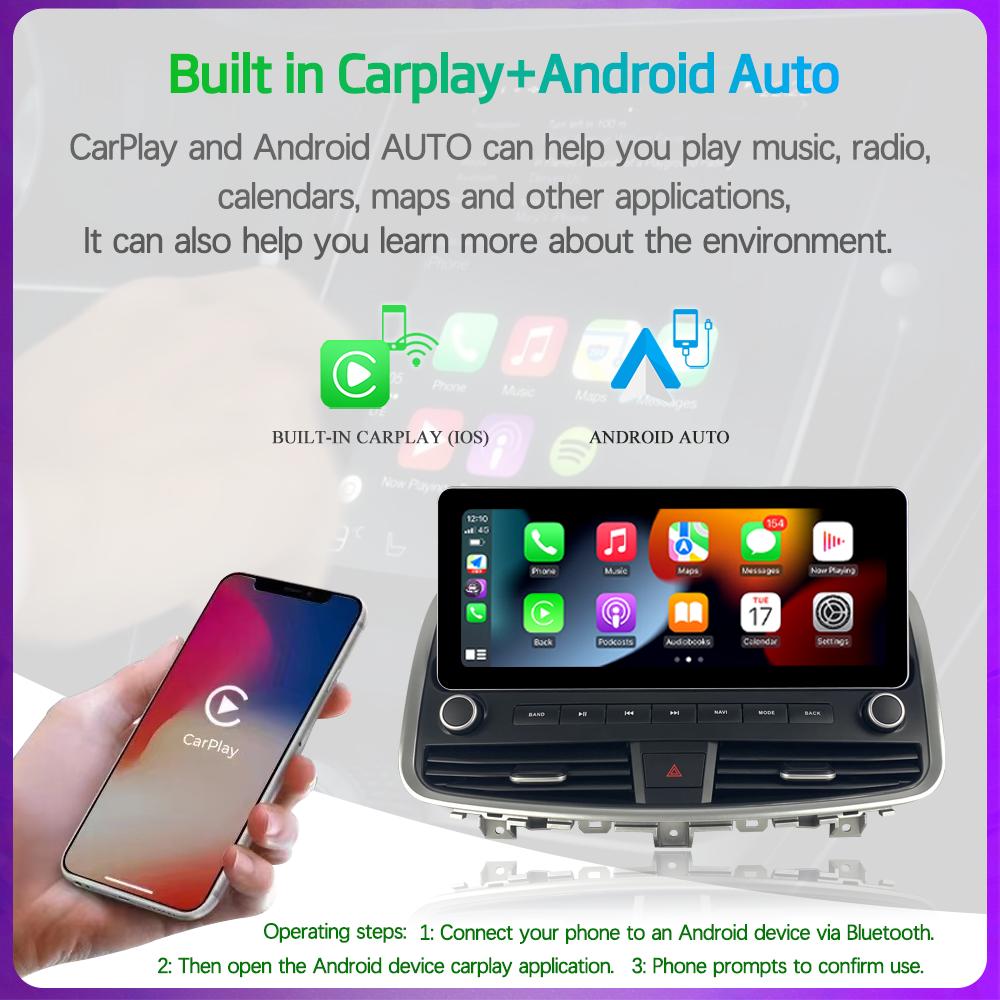 12.3 Inch For Nissan Teana J32 2008-2013  Car Multimedia Video Player GPS Navigation Android12 8+128G 8 Core CarPlay Radio 4G