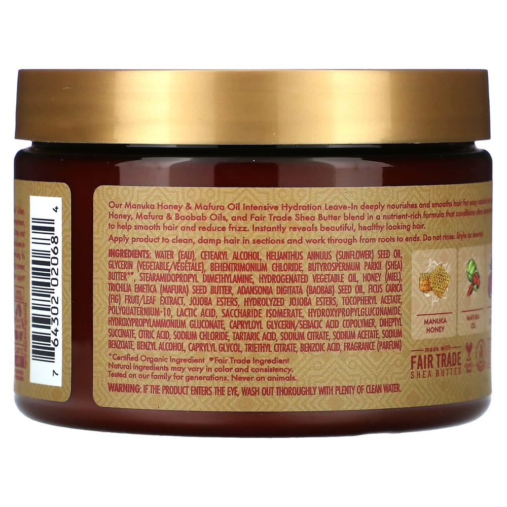 SheaMoisture Intensive Hydration Leave-In Conditioner Manuka Honey & Mafura Oil 340ml