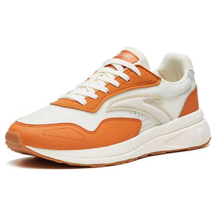 Anta Inheritance 80 Slip Resistant Durable Lightweight Low Top Sports Casual Shoes Men sneakers Orange White 112328871-2