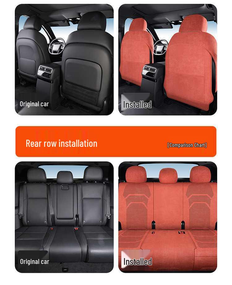 Ideal L7 Universal Car Seat Cushion: Four Seasons Full Surround Ram Saddle Pad for Five-Seater.