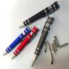 Portable 8 In 1 Aluminum Alloy Screwdriver Pen - Changeable Magnetic Bits For Easy Repairs & Disassembly Repair Tools