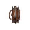 Michael Kors MK Hamilton Monogram Commuter Fashion Design Leather And Synthetic Leather Shoulder Crossbody Tote Bag Small 35F1GHMS1B-BROWN