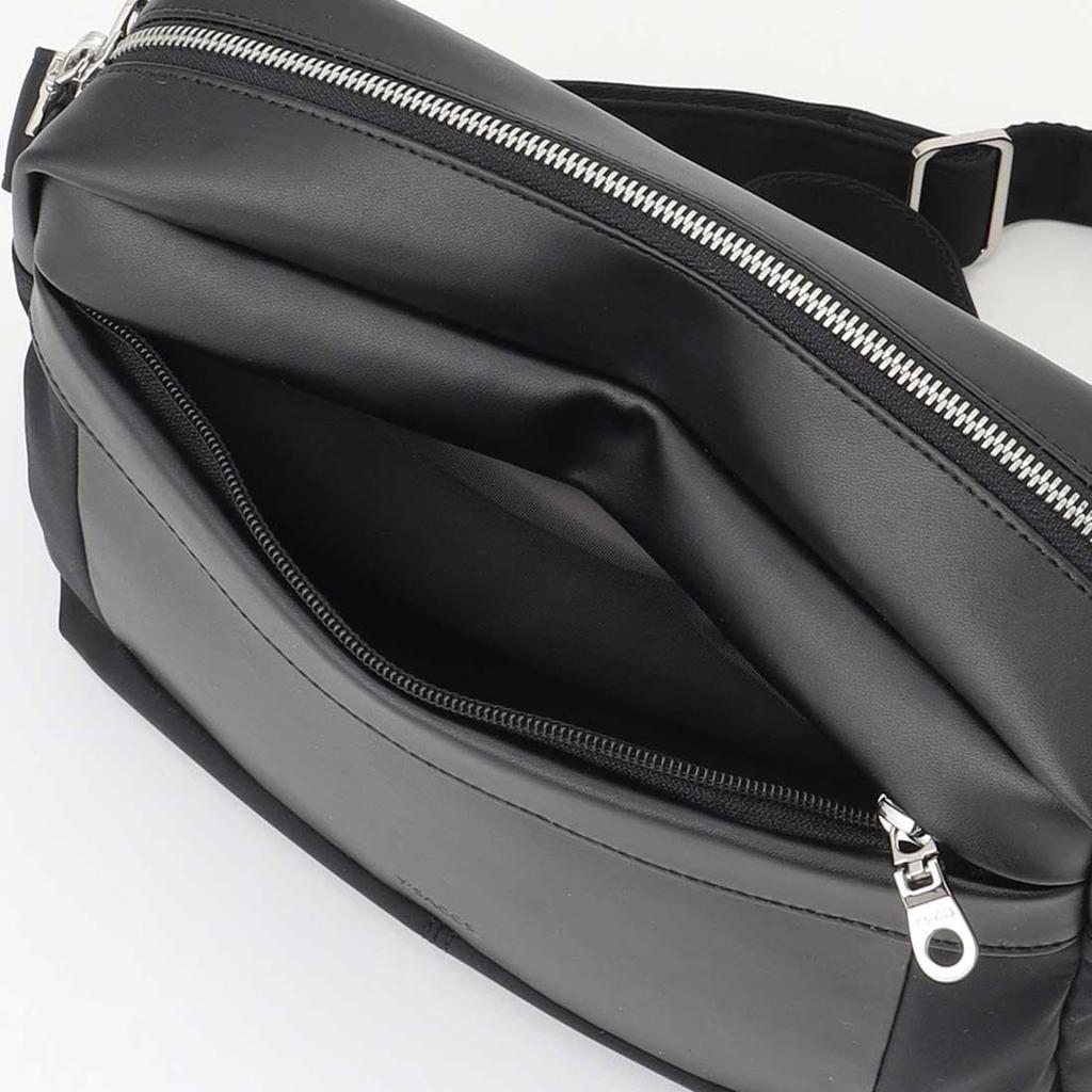 Isaac Block Muster Schultertasche 2004602 Schwarz (10)