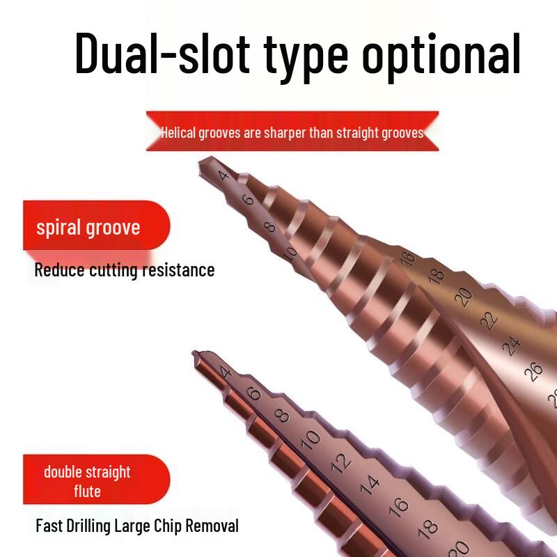 Cobalt Step Drill Bit Set