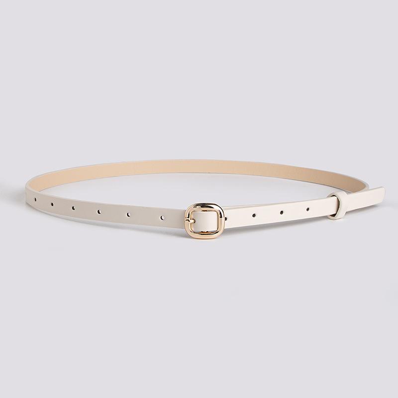 New Women's Japanese Buckle Skirt with Clothing Belt Exquisite Commuter Women's Thin Belt Sweet