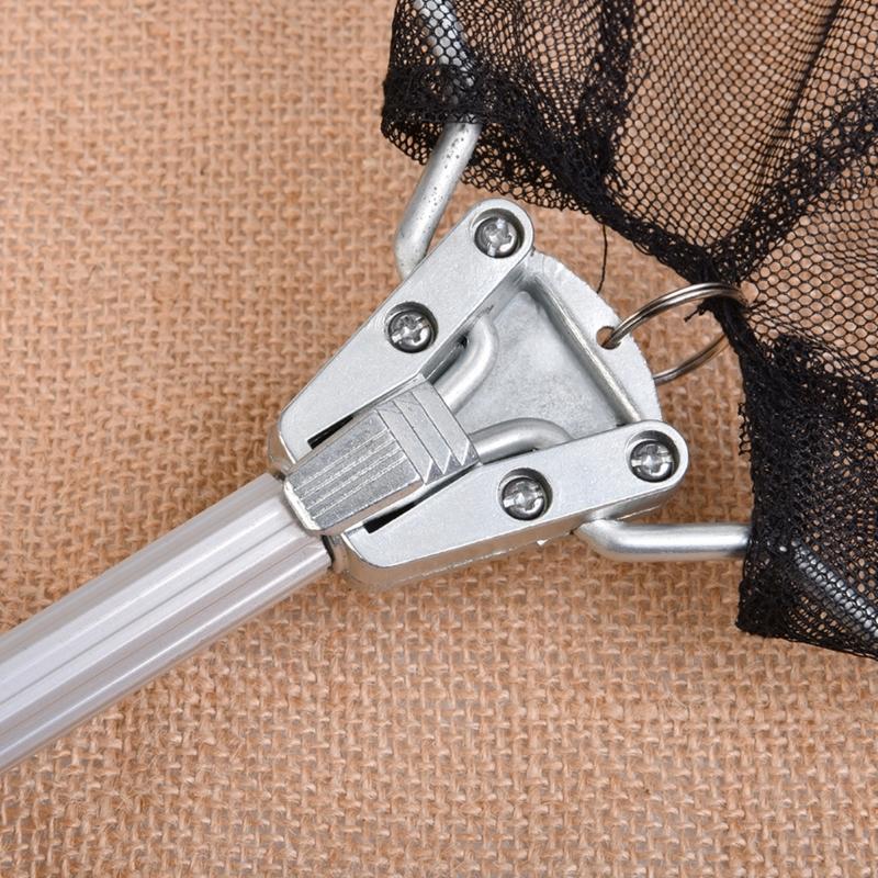 Portable Landing Net with Aluminum Handle Frame Freshwater Fishing Net Folding Fishing Landing Net Gift for Men