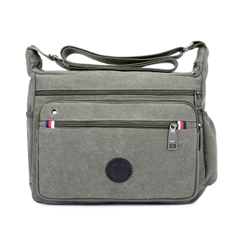 

Men Canvas Travel Shoulder Bag Casual Crossbody Bags Good Qualtiy Outdoor Handbag Travel School Retro Tote Zipper Messenger Bag