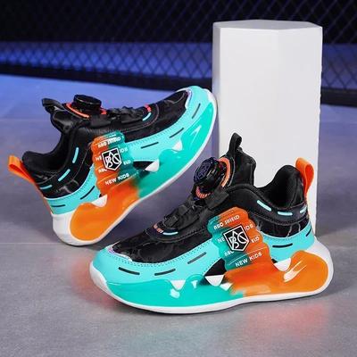KindersportSchuhe Outdoor Freizeitschuhe Sommer Kinder Sneaker Atmungsaktiv 5-16 Jahre Jungen Laufschuhe Neue Drehverschluss