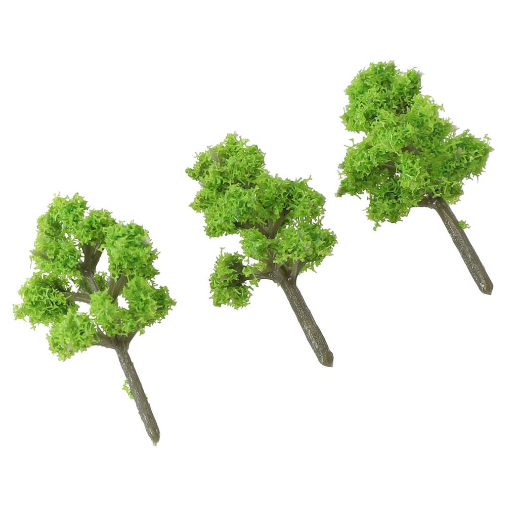 10Pcs 4CM Model TreesTrain Decorat Railroad Layout Diorama Miniature Tree Decoration DIY Mini Scenery Plastic Resin Scene Making