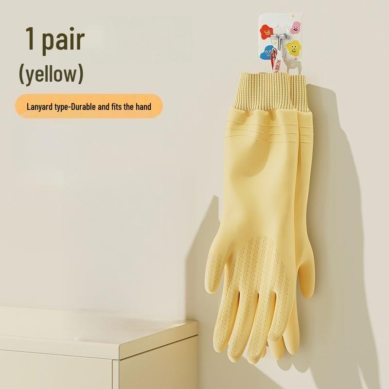 Thick, Durable Household Cleaning & Dishwashing Gloves for Cooking, Washing, and Kitchen Tasks