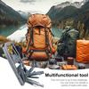 Draagbaar Buiten Multi-Tool 12-in-1 Multifunctionele Schroevendraaier Flesopener Telefoonhouder Karabijnhaak Draagbaar Kamperen Huisreparatie Zak Mini-Gereedschap