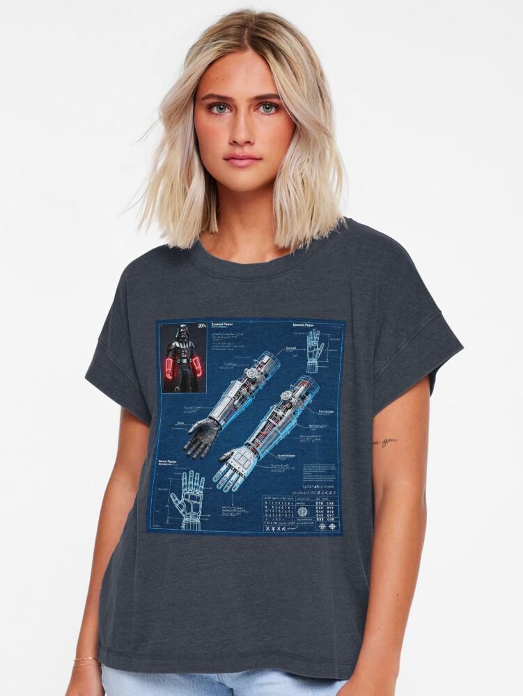 Armor Wars Galactic Empire Dark Lord Armor Blueprint 07 Relaxed T-Shirt