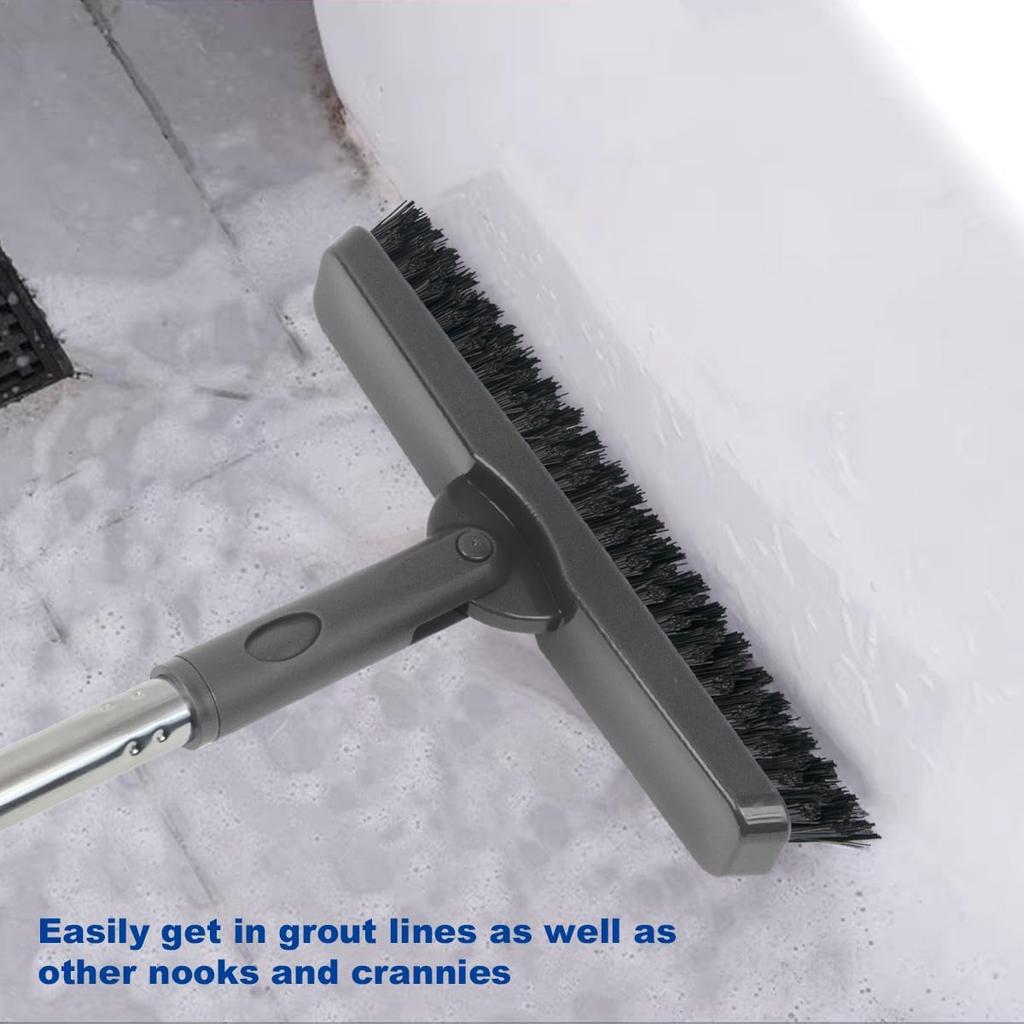 CELOX z Długim Uchwytem, Szczotka do Czyszczenia Fug Płytki Podłogowe, do Prysznica