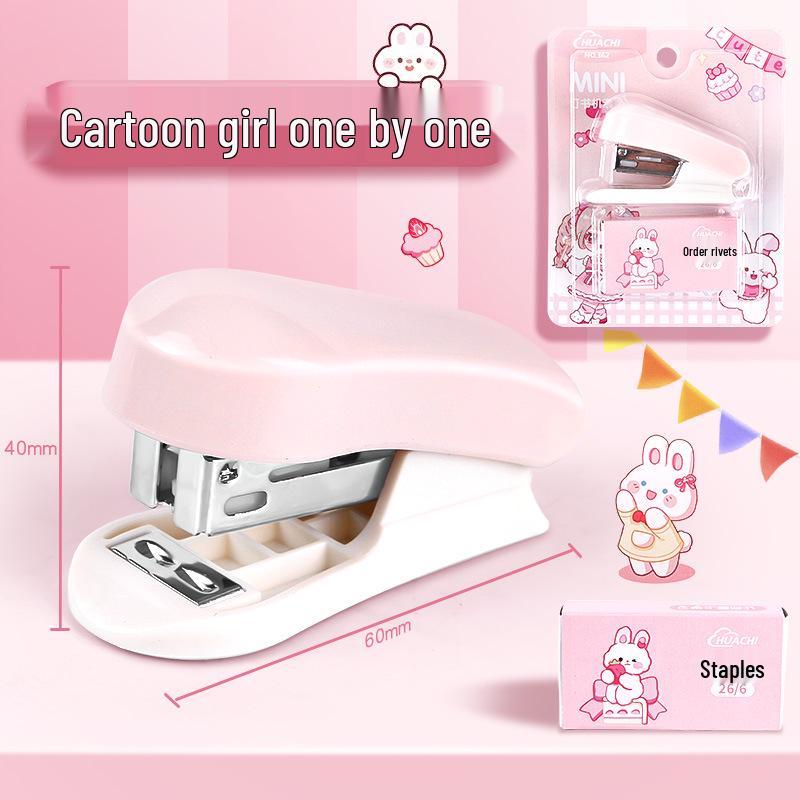 Mini Cartoon Stapler: Kid-Friendly, Effort-Saving, Portable and Cute