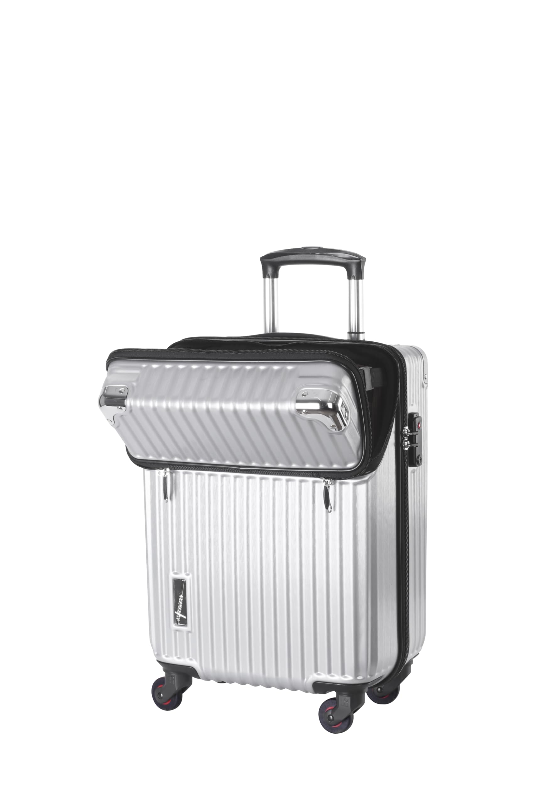 

top business silver hairline [Travelist] Suitcase, zipper, opening, carry-on, 34L, 53.5 cm, 3.2kg,
