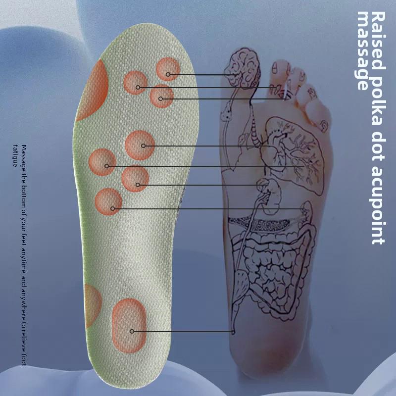 Komfort-Einlegesohlen für Männer und Frauen - Weiche 4D-Gewölbeunterstützung, Stoßdämpfung, Schweißdeodorierung, Ideal für langes Stehen und Sport