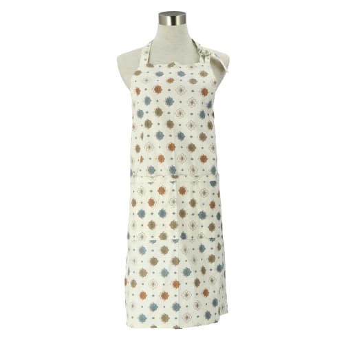 

Stylish Women s Apron with a Nordic Print, Durable and Textured, Made in India with 100% Cotton, Comfortable Neck-Hanging Style, Two Pockets, Wide Des